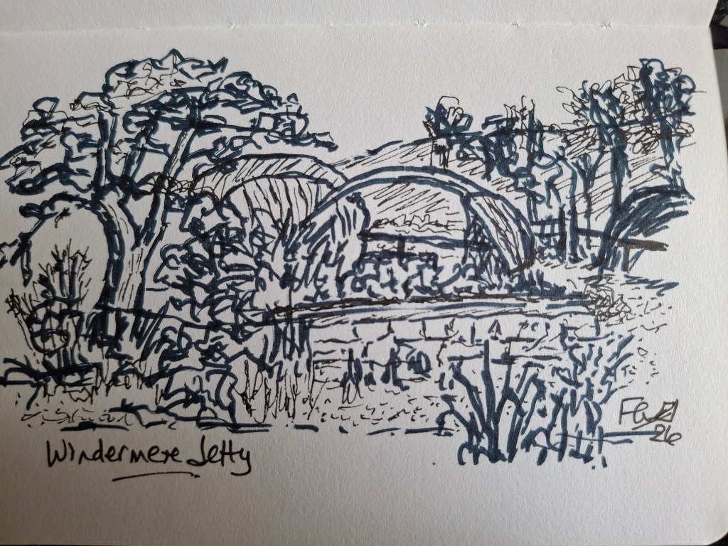 Sketching by Windermere