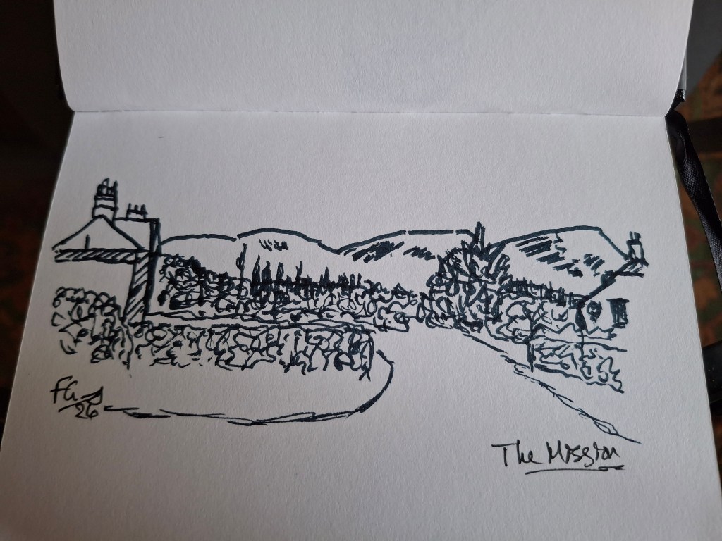 Distant hills…
