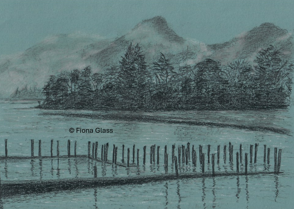 Sold: Misty charcoal mountains
